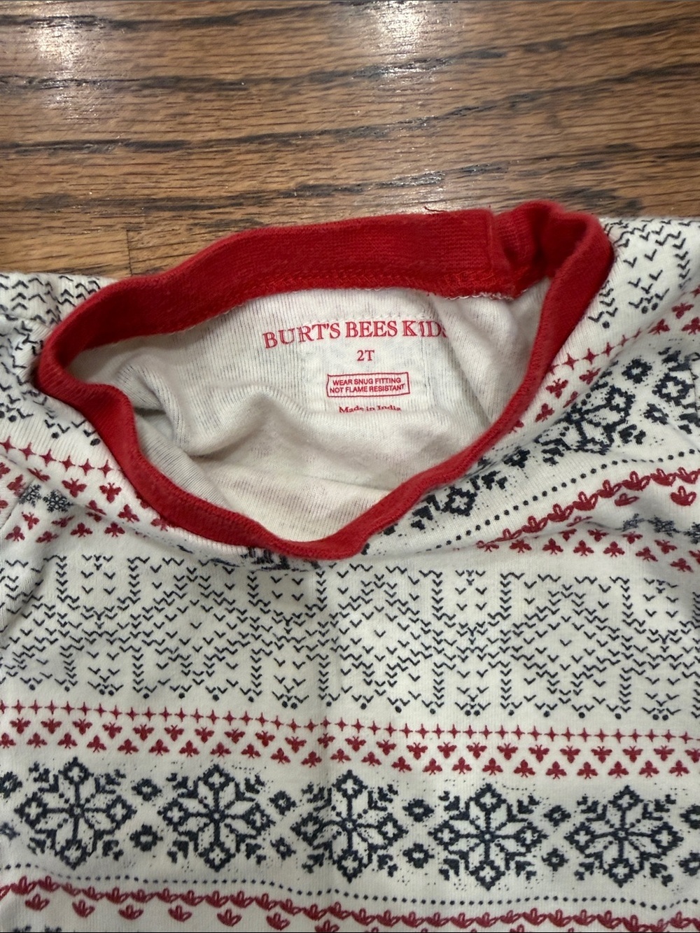 Hanna Anderson & Burts bee Holiday Pajamas Size 2T - Picture 3 of 3